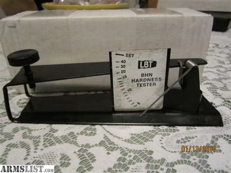 lbt hardness tester for sale|homemade lead hardness tester.